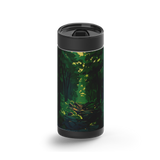 Forest Path wrap on a black ceramic Wrapware tumbler