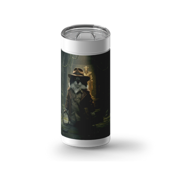 Fortune and Glory Custom Tumbler wrap on a white ceramic Wrapware tumbler