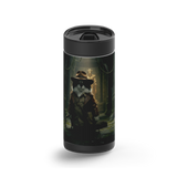 Fortune and Glory Custom Tumbler wrap on a black ceramic Wrapware tumbler