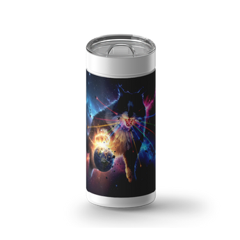 Galactic Villain Custom Tumbler wrap on a white ceramic Wrapware tumbler