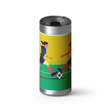 Game On wrap on a brushed stainless Wrapware tumbler