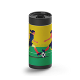 Game On wrap on a black ceramic Wrapware tumbler