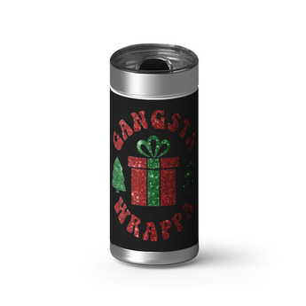 Gangsta Wrappa II wrap on a brushed stainless Wrapware tumbler