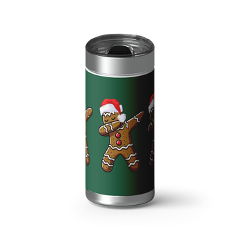 Ginger Dab - Green wrap on a brushed stainless Wrapware tumbler