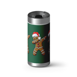 Ginger Dab - Green wrap on a brushed stainless Wrapware tumbler