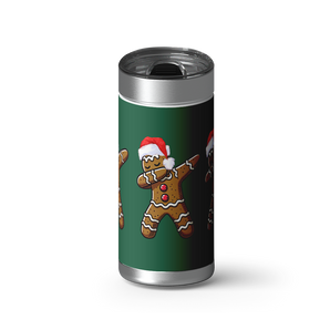 Ginger Dab - Green wrap on a brushed stainless Wrapware tumbler