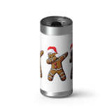 Ginger Dab - White wrap on a brushed stainless Wrapware tumbler