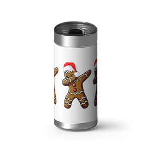 Ginger Dab - White wrap on a brushed stainless Wrapware tumbler