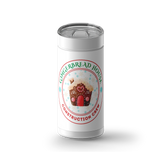 Gingerbread Construction Crew wrap on a white ceramic Wrapware tumbler