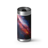 Glowing Stardust wrap on a brushed stainless Wrapware tumbler