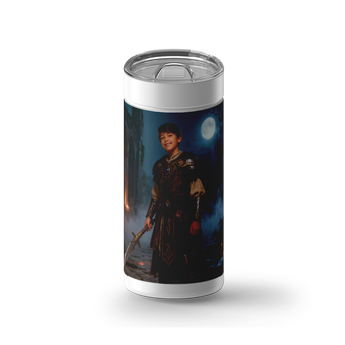 Guard the Gate Custom Tumbler wrap on a white ceramic Wrapware tumbler