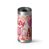 Hey SUGAR! wrap on a brushed stainless Wrapware tumbler