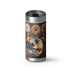 I Feel Like Dancin' wrap on a brushed stainless Wrapware tumbler
