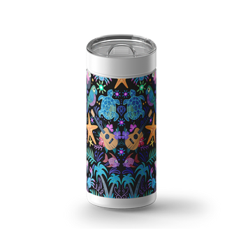 Island Life wrap on a white ceramic Wrapware tumbler