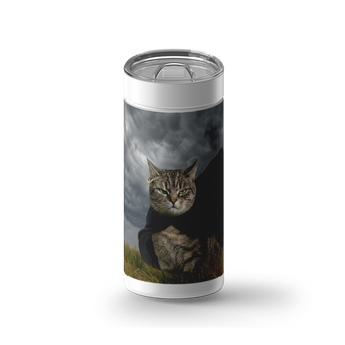 Wuthering Kitty Custom Tumbler wrap on a white ceramic Wrapware tumbler