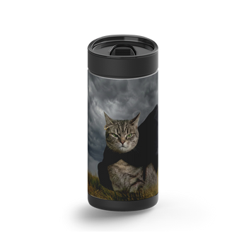 Wuthering Kitty Custom Tumbler wrap on a black ceramic Wrapware tumbler