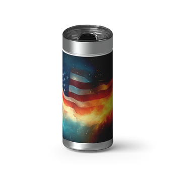 L.O.V.E. America! wrap on a brushed stainless Wrapware tumbler