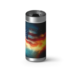 L.O.V.E. America! wrap on a brushed stainless Wrapware tumbler