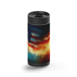 L.O.V.E. America! wrap on a black ceramic Wrapware tumbler