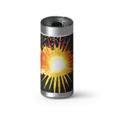 Let the Sun Shine In wrap on a brushed stainless Wrapware tumbler