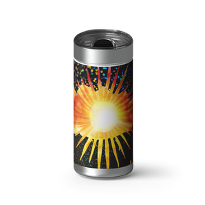 Let the Sun Shine In wrap on a brushed stainless Wrapware tumbler