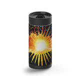 Let the Sun Shine In wrap on a black ceramic Wrapware tumbler