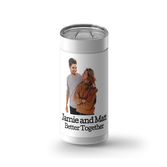 Photo Filter Custom Tumbler wrap on a white ceramic Wrapware tumbler