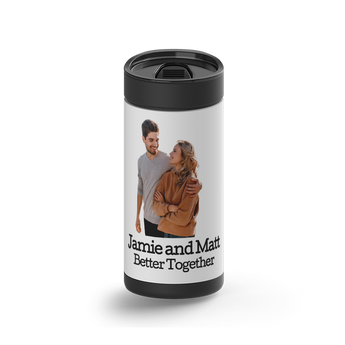 Photo Filter Custom Tumbler wrap on a black ceramic Wrapware tumbler