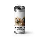 Dog Lover Photo Filters Custom Tumbler wrap on a brushed stainless Wrapware tumbler