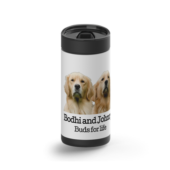 Dog Lover Photo Filters Custom Tumbler wrap on a black ceramic Wrapware tumbler