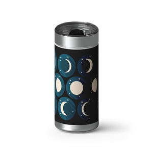 Lunar Phases wrap on a brushed stainless Wrapware tumbler