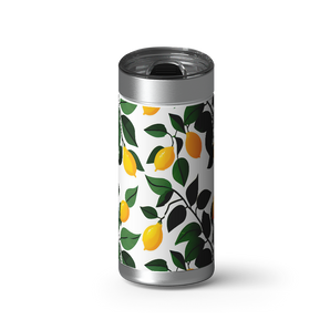 Make Lemonade wrap on a brushed stainless Wrapware tumbler