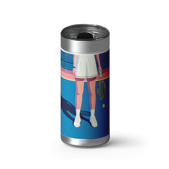 Match Point wrap on a brushed stainless Wrapware tumbler