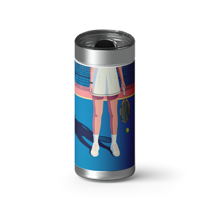 Match Point wrap on a brushed stainless Wrapware tumbler