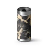 Midnight Bloom wrap on a brushed stainless Wrapware tumbler