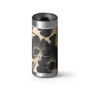 Midnight Bloom wrap on a brushed stainless Wrapware tumbler