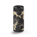 Midnight Bloom wrap on a black ceramic Wrapware tumbler