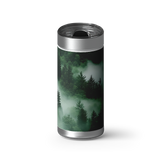 Misty Pines wrap on a brushed stainless Wrapware tumbler