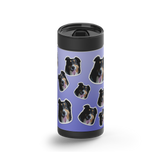 Mix and Match wrap on a black ceramic Wrapware tumbler