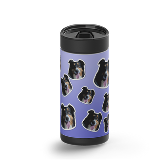 Mix and Match wrap on a black ceramic Wrapware tumbler