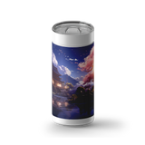 Moon-lit Temple wrap on a white ceramic Wrapware tumbler