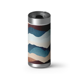 Mountain Hues wrap on a brushed stainless Wrapware tumbler