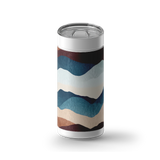 Mountain Hues wrap on a white ceramic Wrapware tumbler