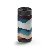 Mountain Hues wrap on a black ceramic Wrapware tumbler