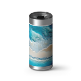 Ocean Bliss wrap on a brushed stainless Wrapware tumbler