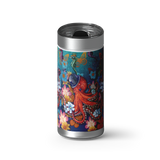 Octopus Garden wrap on a brushed stainless Wrapware tumbler