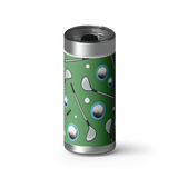 On the Green wrap on a brushed stainless Wrapware tumbler