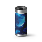 Once In A Blue Moon wrap on a brushed stainless Wrapware tumbler
