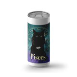 Pisces Zodicat Custom Tumbler wrap on a white ceramic Wrapware tumbler