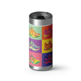 Pop Sneakers wrap on a brushed stainless Wrapware tumbler